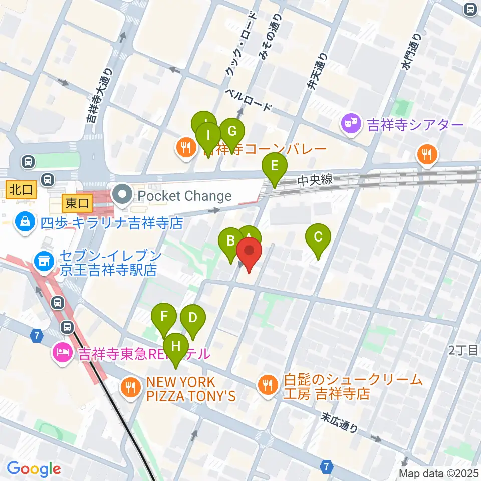 サウンドスタジオキッカ周辺の駐車場・コインパーキング一覧地図