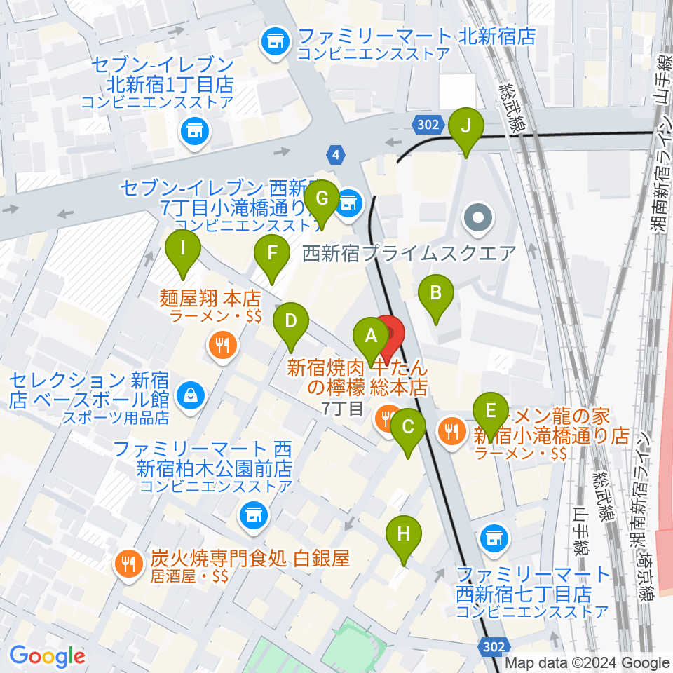 Nat Records周辺の駐車場・コインパーキング一覧地図