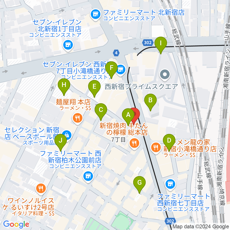 Nat Records周辺の駐車場・コインパーキング一覧地図