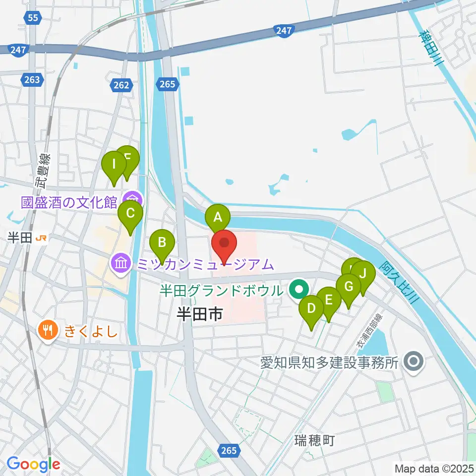 アイプラザ半田周辺の駐車場・コインパーキング一覧地図