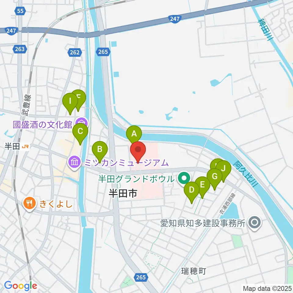 アイプラザ半田周辺の駐車場・コインパーキング一覧地図