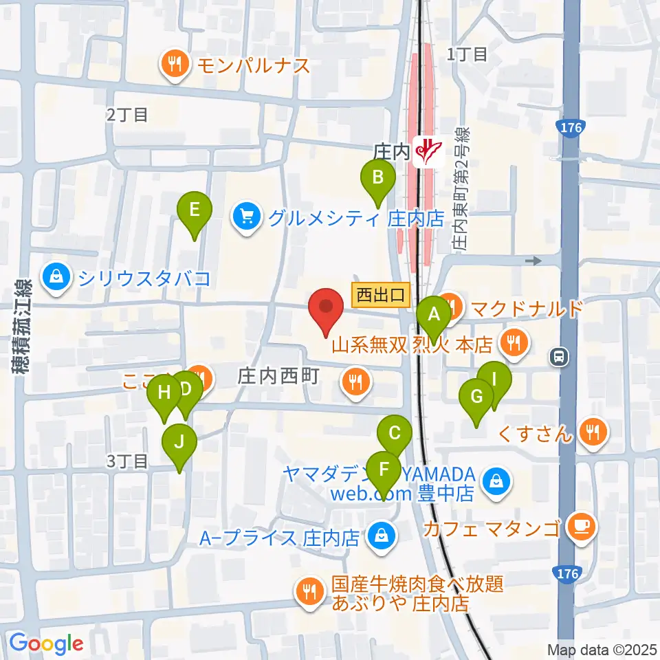 三木楽器 庄内センター周辺の駐車場・コインパーキング一覧地図