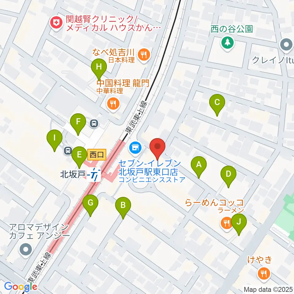 坂戸市文化施設オルモ周辺の駐車場・コインパーキング一覧地図