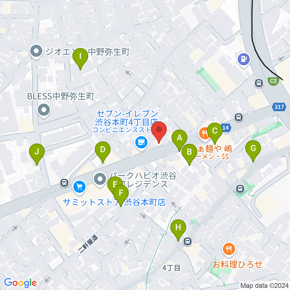 西新宿TOGI BAR周辺の駐車場・コインパーキング一覧地図