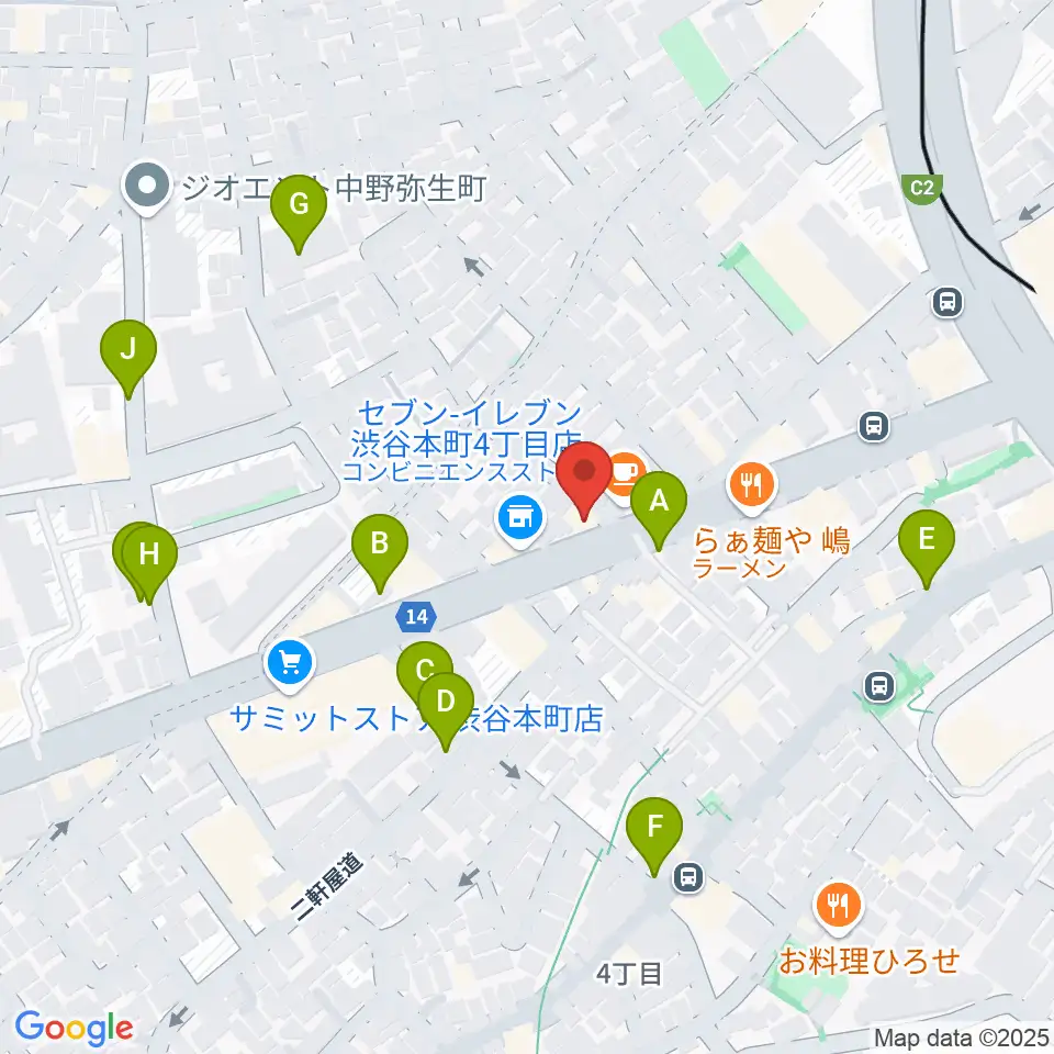 西新宿TOGI BAR周辺の駐車場・コインパーキング一覧地図