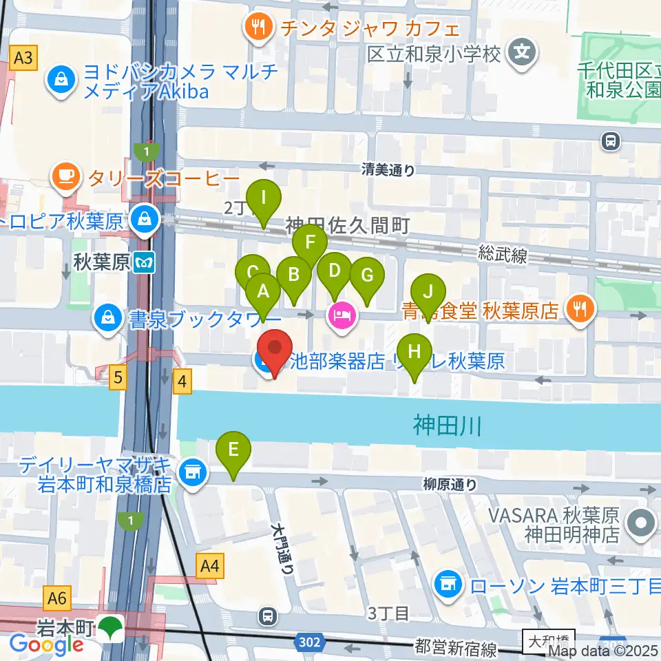 CLUB GOODMAN周辺の駐車場・コインパーキング一覧地図