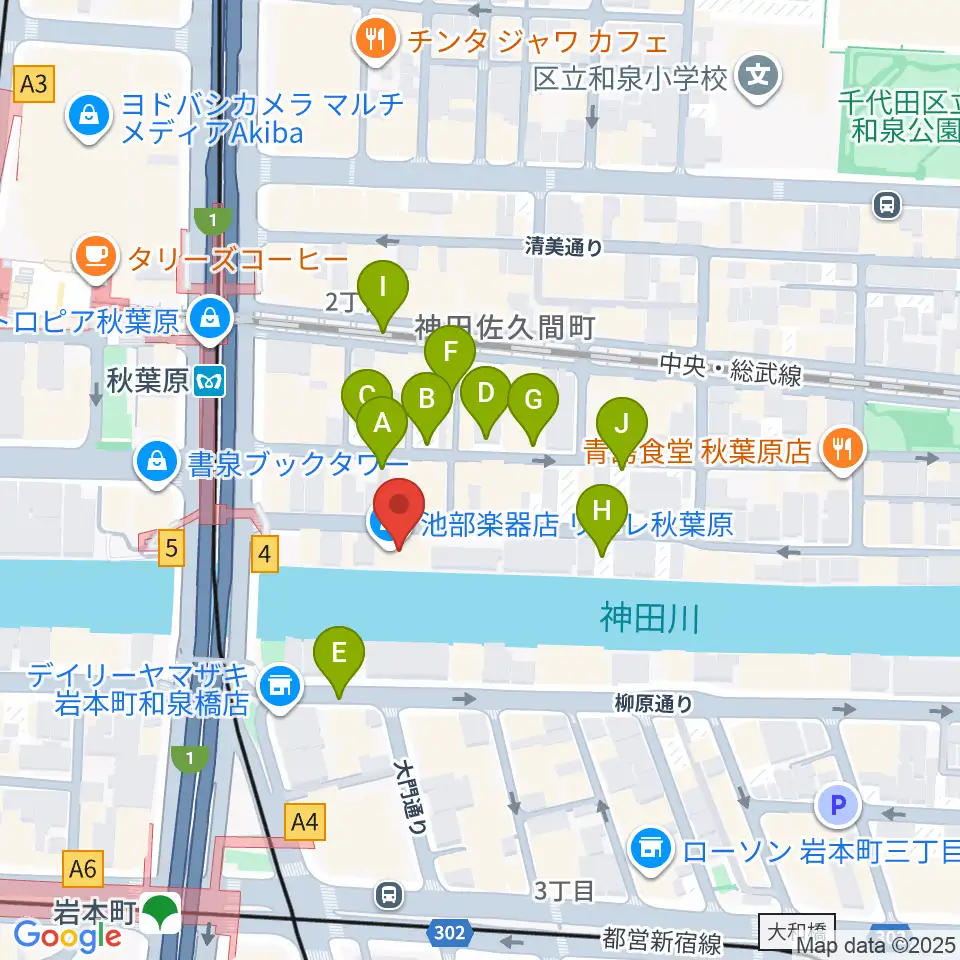 CLUB GOODMAN周辺の駐車場・コインパーキング一覧地図