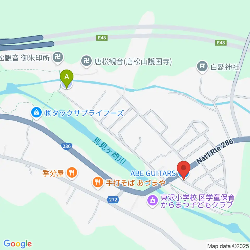 ABE GUITARS周辺の駐車場・コインパーキング一覧地図
