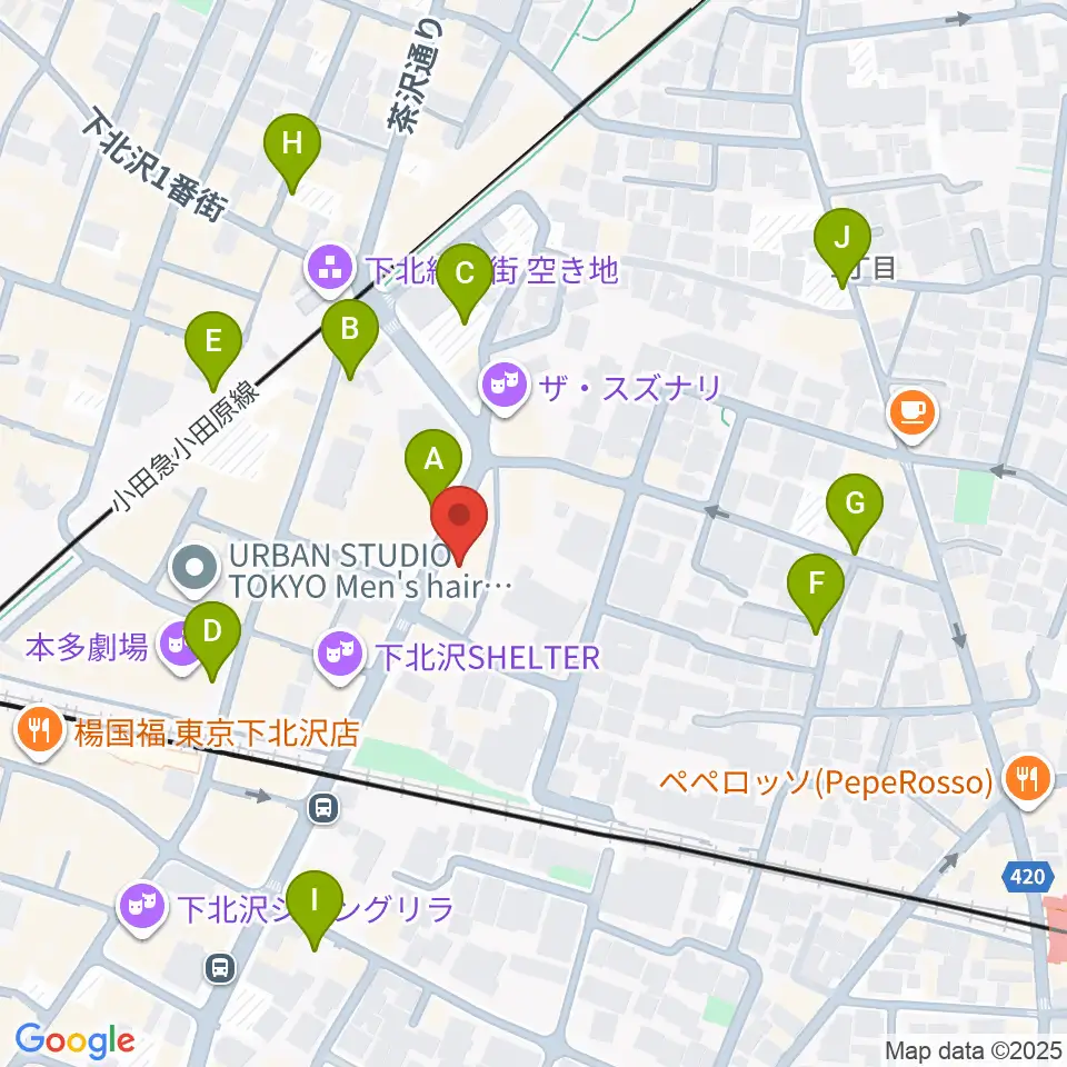 ディスクユニオン下北沢店周辺の駐車場・コインパーキング一覧地図