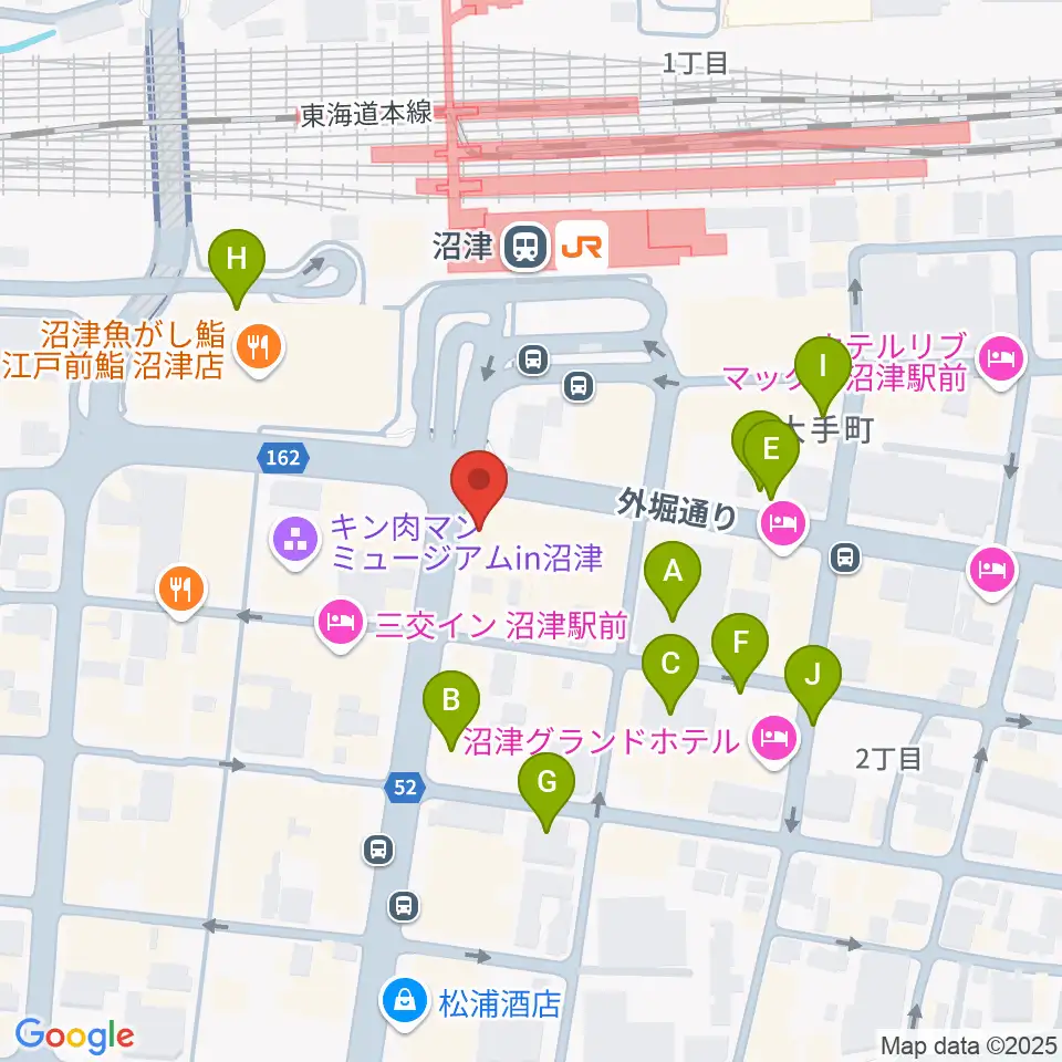 沼津ラクーンよしもと劇場周辺の駐車場・コインパーキング一覧地図