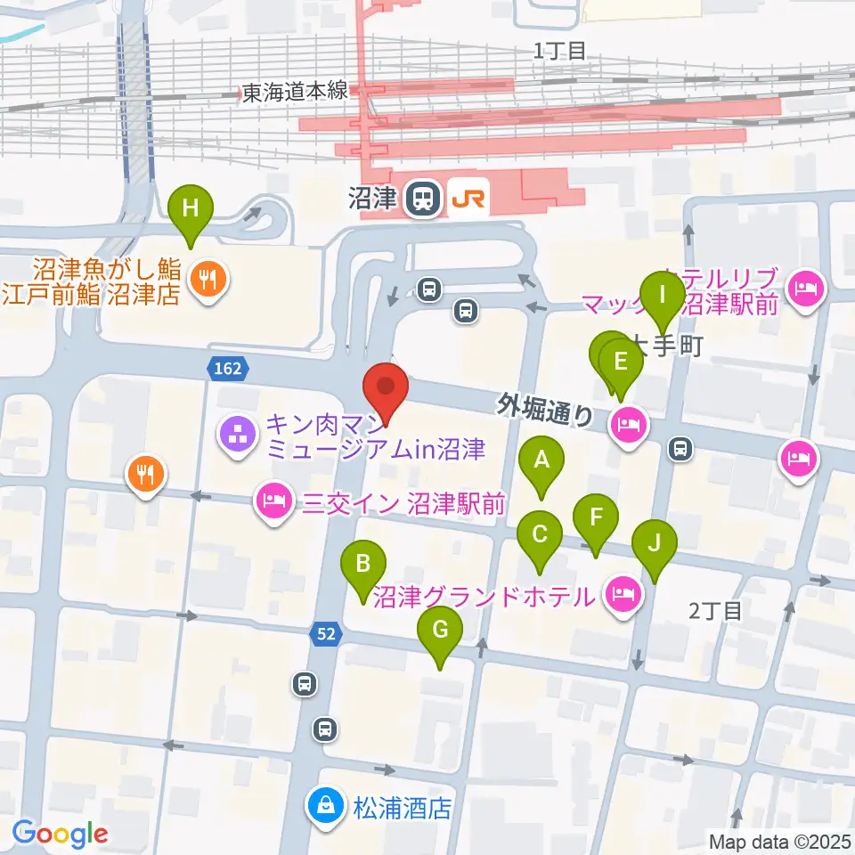 沼津ラクーンよしもと劇場周辺の駐車場・コインパーキング一覧地図