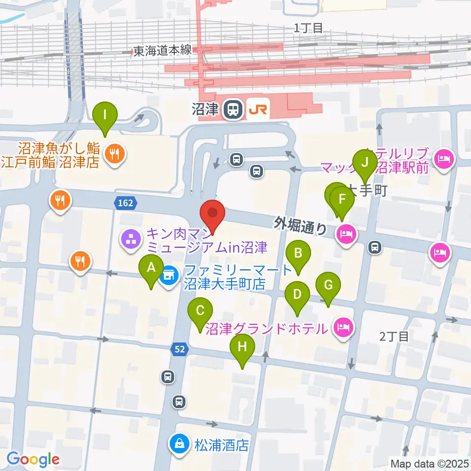 沼津ラクーンよしもと劇場周辺の駐車場・コインパーキング一覧地図