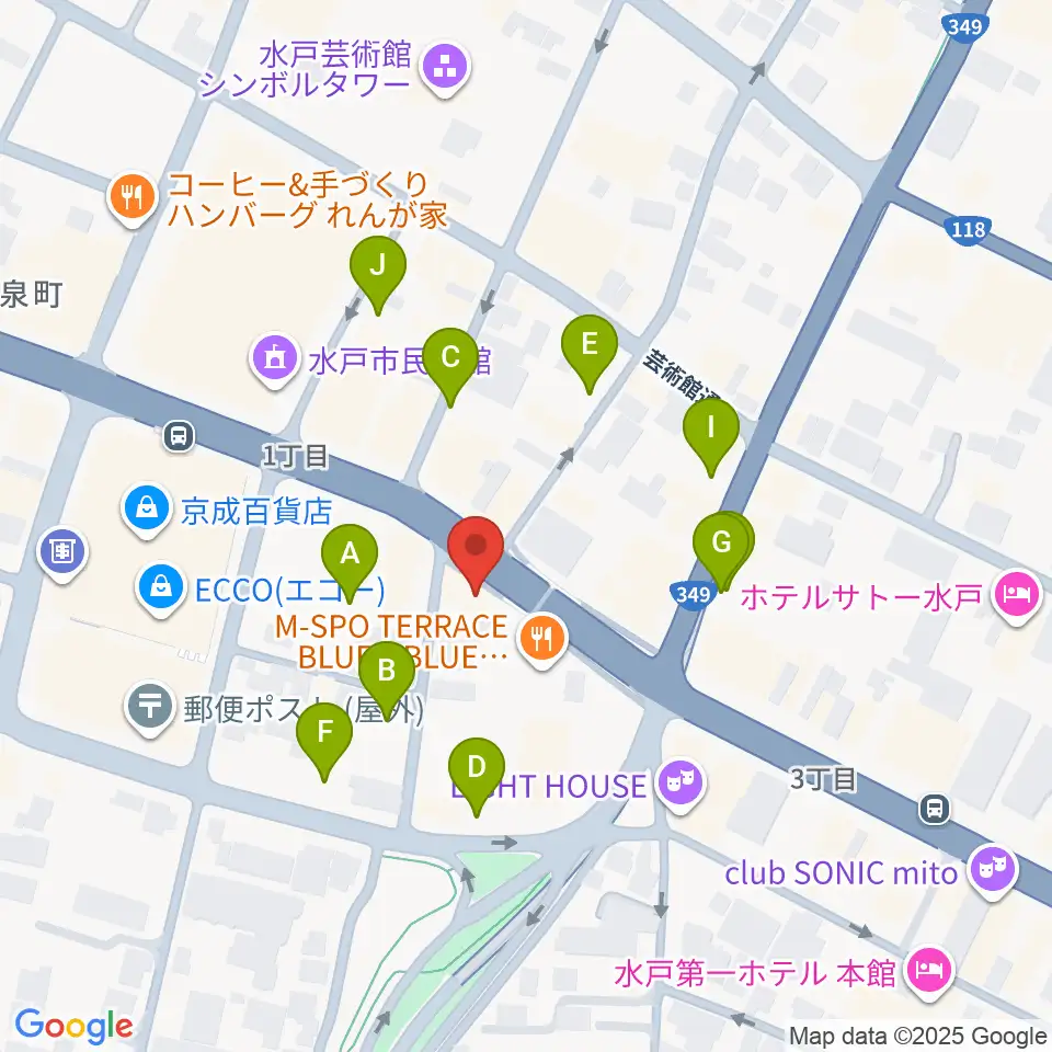 record KNOX周辺の駐車場・コインパーキング一覧地図