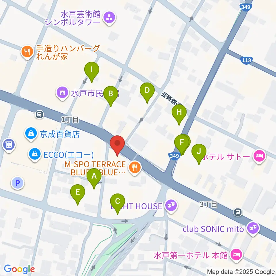record KNOX周辺の駐車場・コインパーキング一覧地図