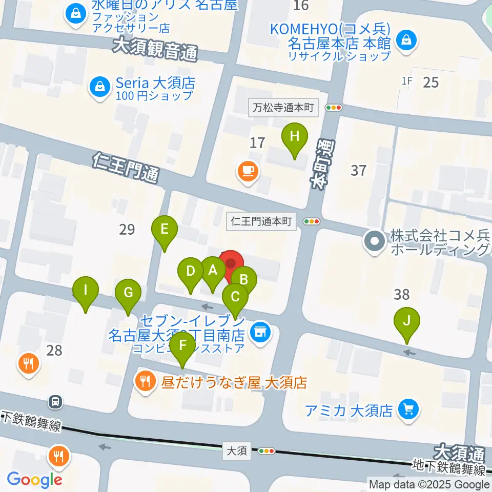 レコードショップZOO周辺の駐車場・コインパーキング一覧地図
