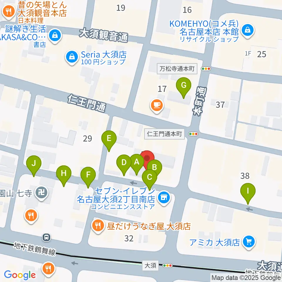 レコードショップZOO周辺の駐車場・コインパーキング一覧地図