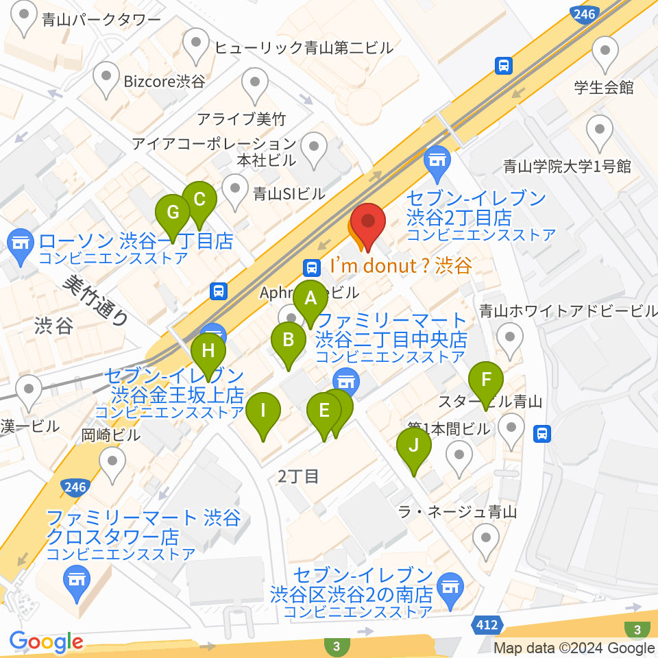 青山ZERO周辺の駐車場・コインパーキング一覧地図