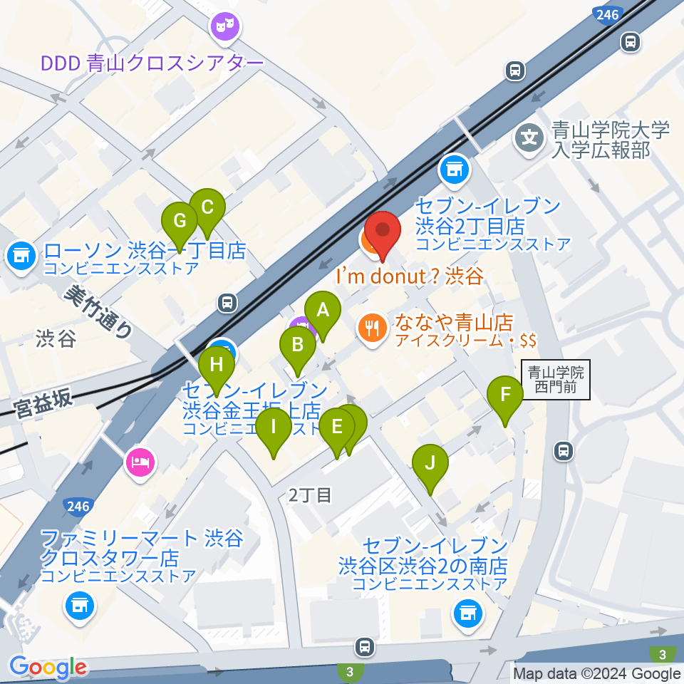 青山ZERO周辺の駐車場・コインパーキング一覧地図