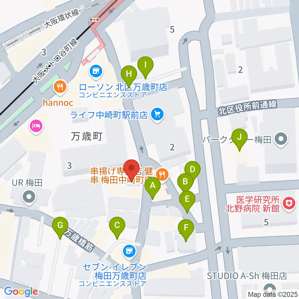 バンブーミュージック周辺の駐車場・コインパーキング一覧地図
