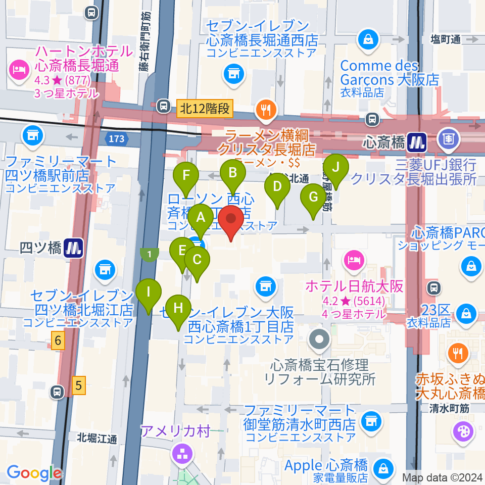 Root Down Records周辺の駐車場・コインパーキング一覧地図