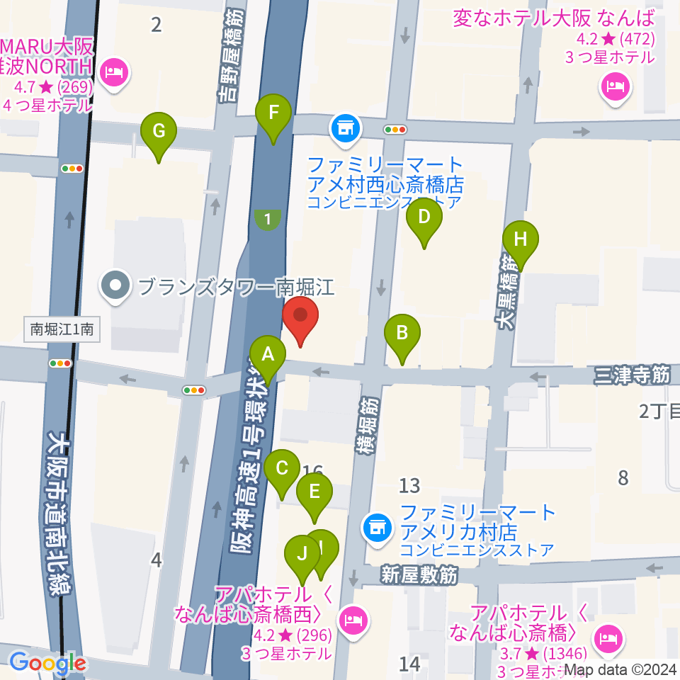 Groovenut Records周辺の駐車場・コインパーキング一覧地図