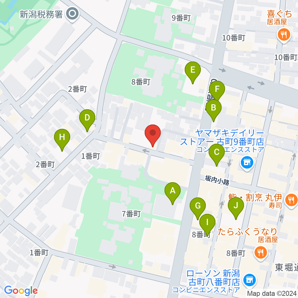 新潟 Live Bar Mush周辺の駐車場・コインパーキング一覧地図