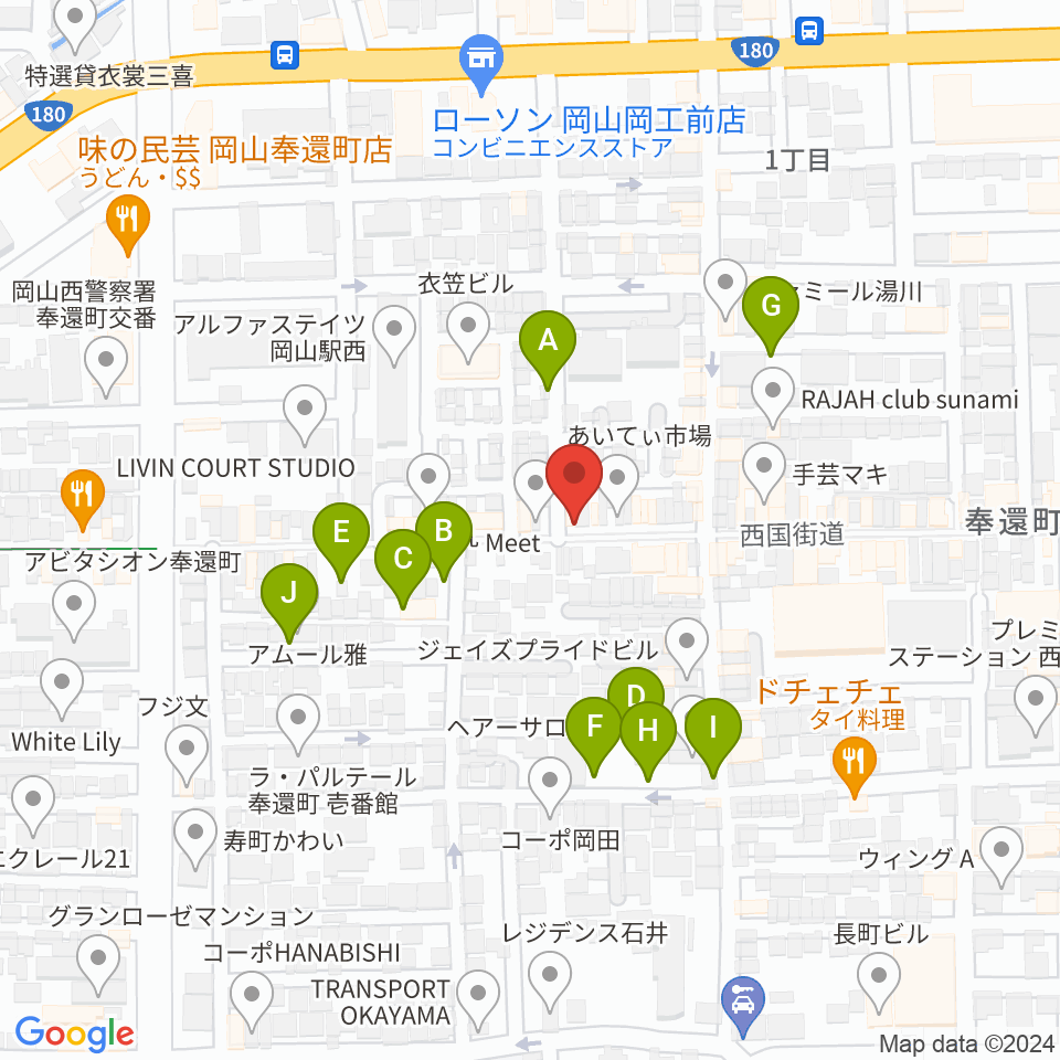 MEDEL MUSIC周辺の駐車場・コインパーキング一覧地図