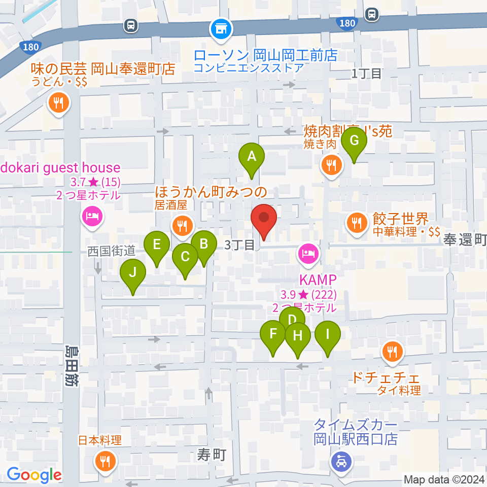 MEDEL MUSIC周辺の駐車場・コインパーキング一覧地図