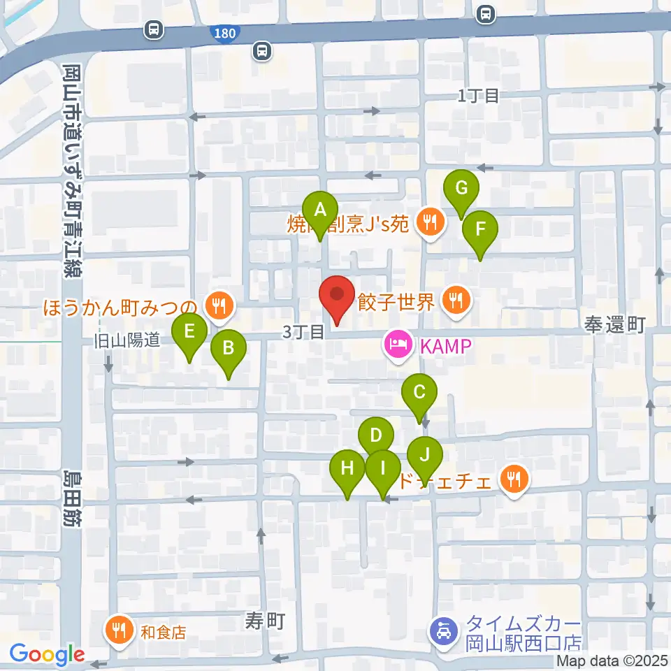 MEDEL MUSIC周辺の駐車場・コインパーキング一覧地図