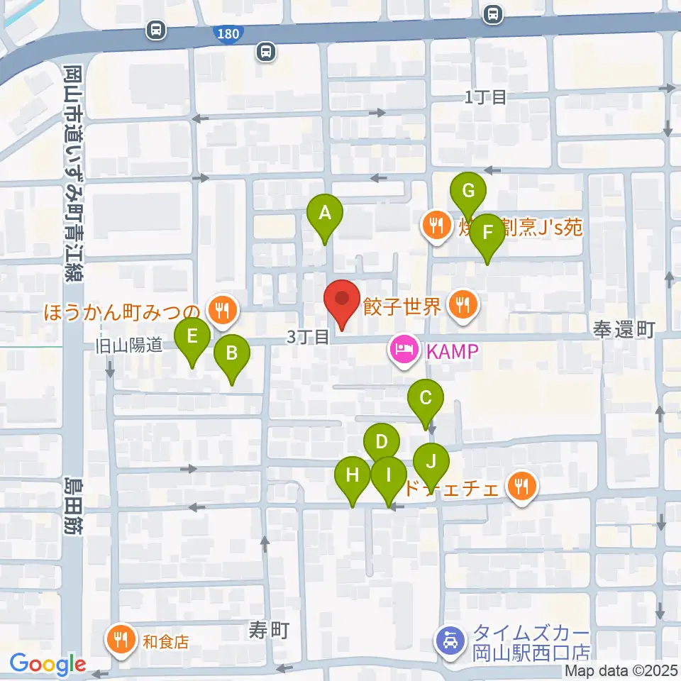 MEDEL MUSIC周辺の駐車場・コインパーキング一覧地図
