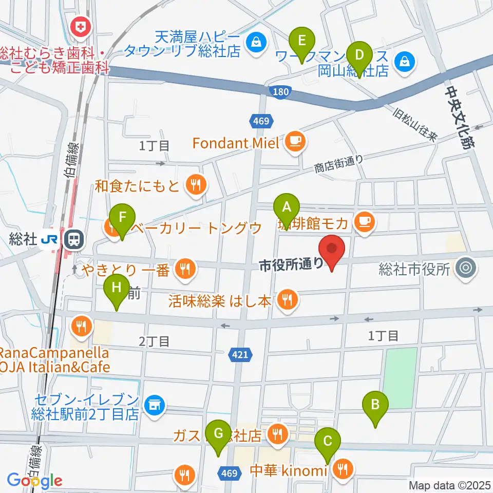 レコード屋 総社店周辺の駐車場・コインパーキング一覧地図