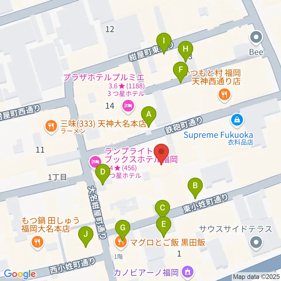 チクロマーケット周辺の駐車場・コインパーキング一覧地図