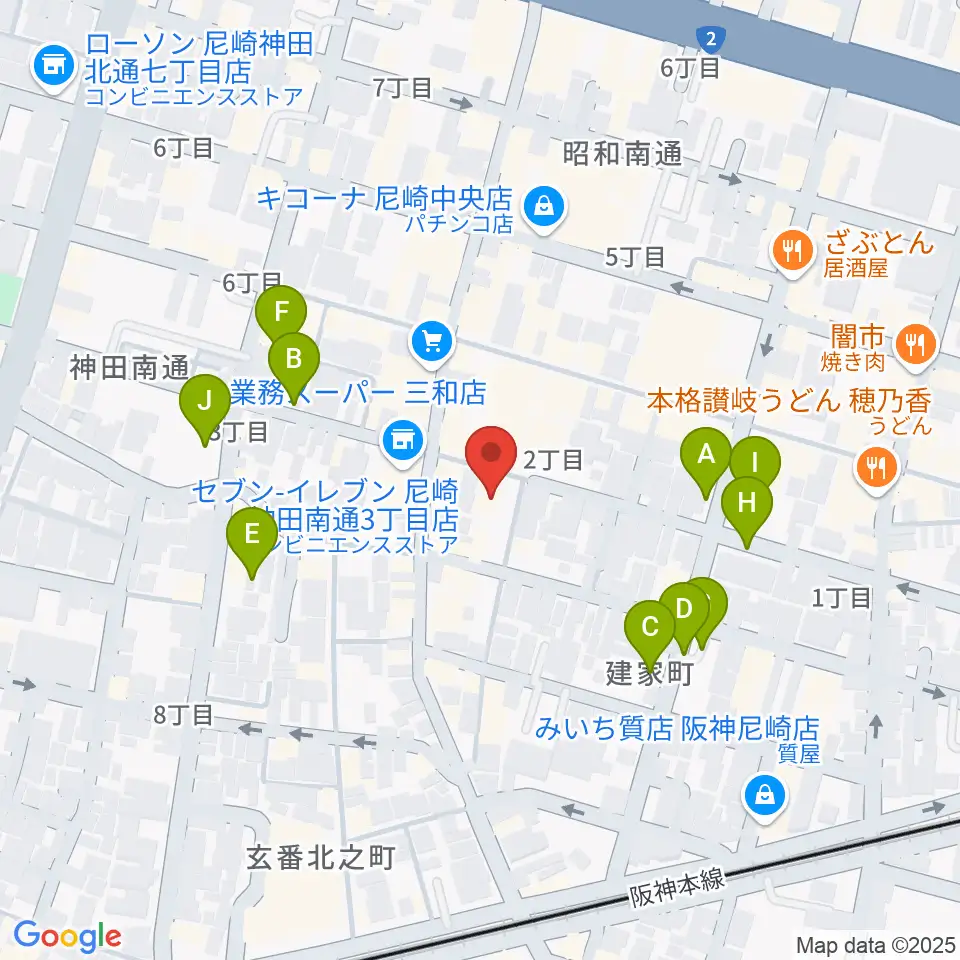 尼崎tora周辺の駐車場・コインパーキング一覧地図