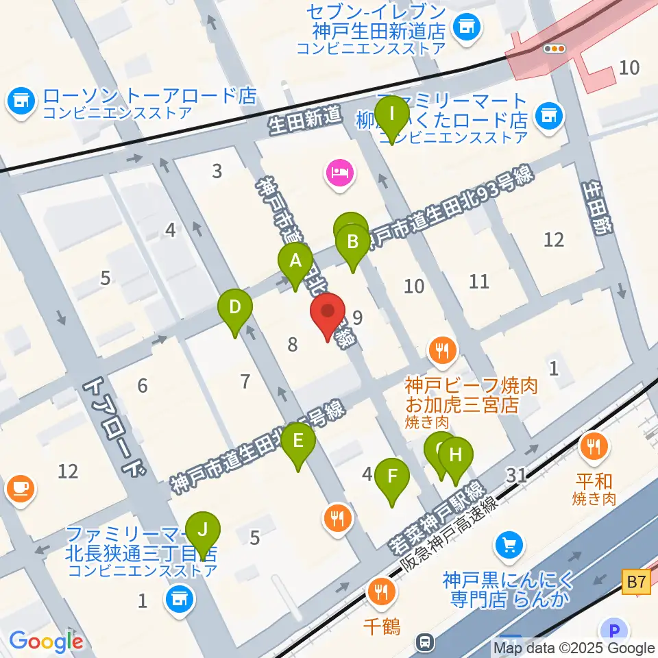 Underground Gallery周辺の駐車場・コインパーキング一覧地図