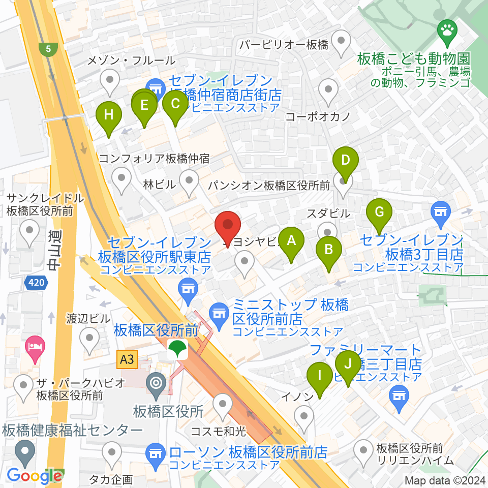 ドリームズカフェ周辺の駐車場・コインパーキング一覧地図
