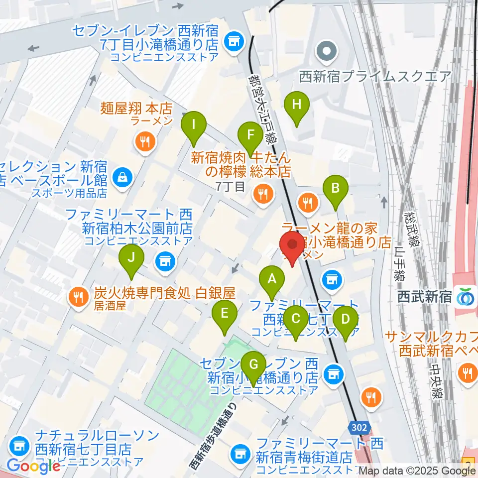 レッドリングレコード周辺の駐車場・コインパーキング一覧地図
