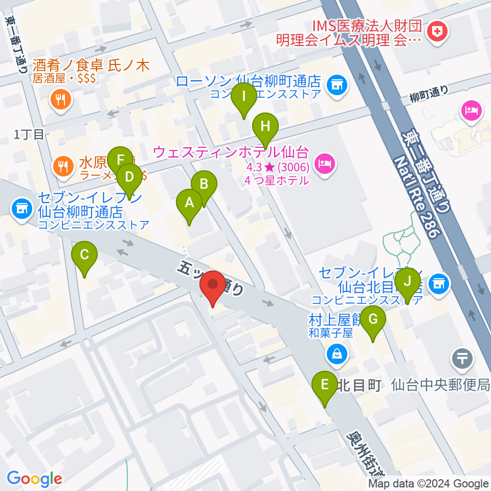 ジェーアンドビー北目町店周辺の駐車場・コインパーキング一覧地図