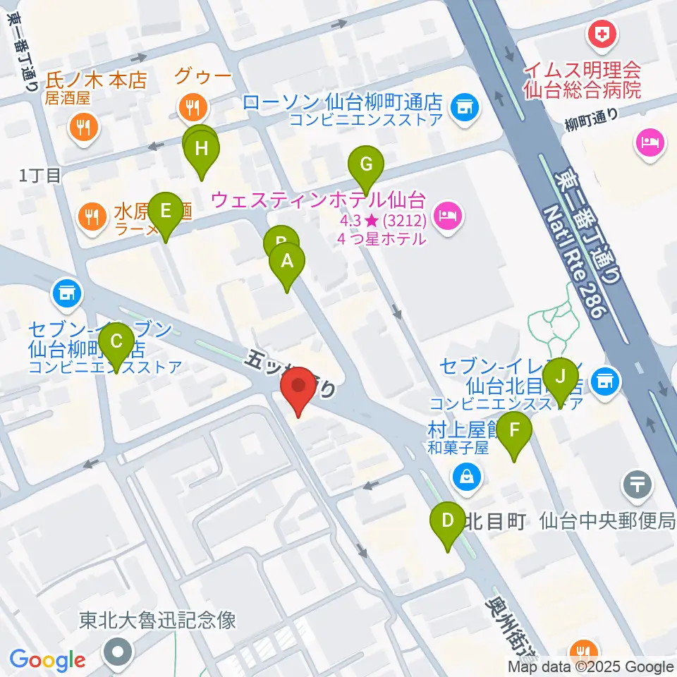 ジェーアンドビー北目町店周辺の駐車場・コインパーキング一覧地図