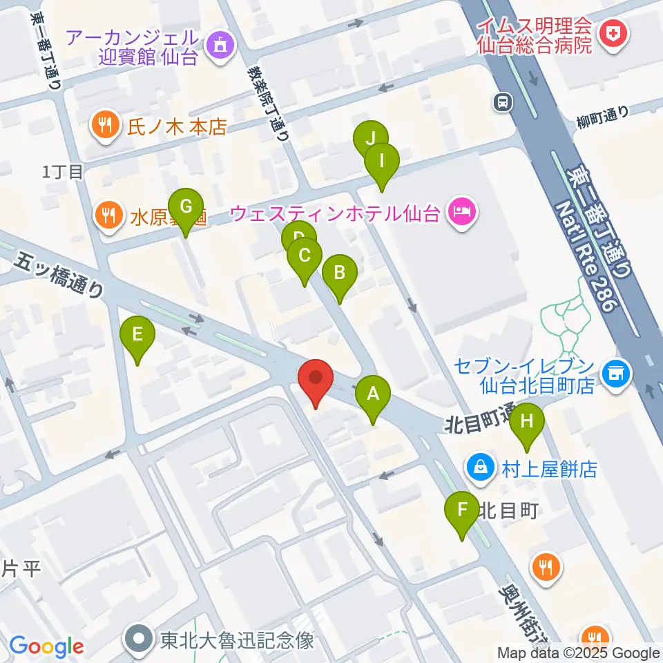 ジェーアンドビー北目町店周辺の駐車場・コインパーキング一覧地図