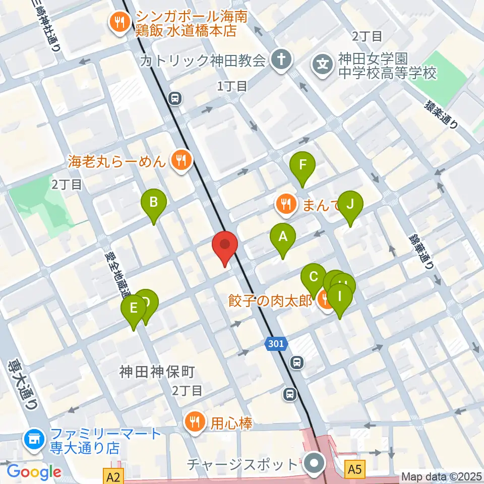 レコード社本店周辺の駐車場・コインパーキング一覧地図