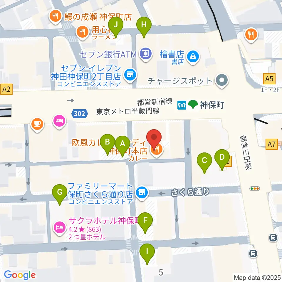 富士レコード社周辺の駐車場・コインパーキング一覧地図