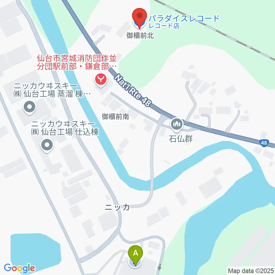 パラダイスレコード周辺の駐車場・コインパーキング一覧地図