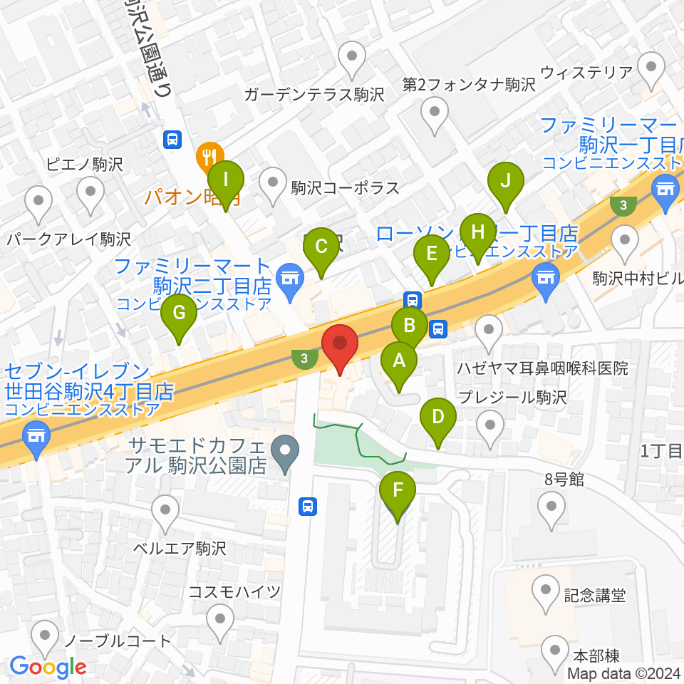 STUDIO ARNEST周辺の駐車場・コインパーキング一覧地図