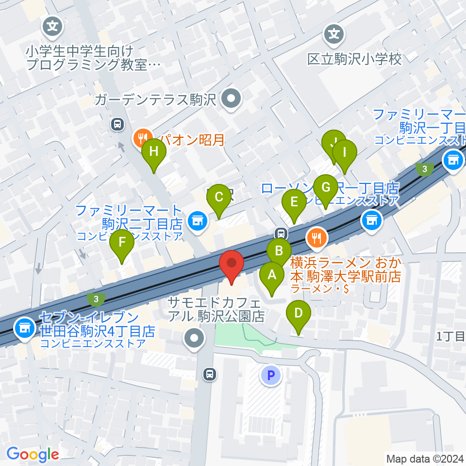 STUDIO ARNEST周辺の駐車場・コインパーキング一覧地図