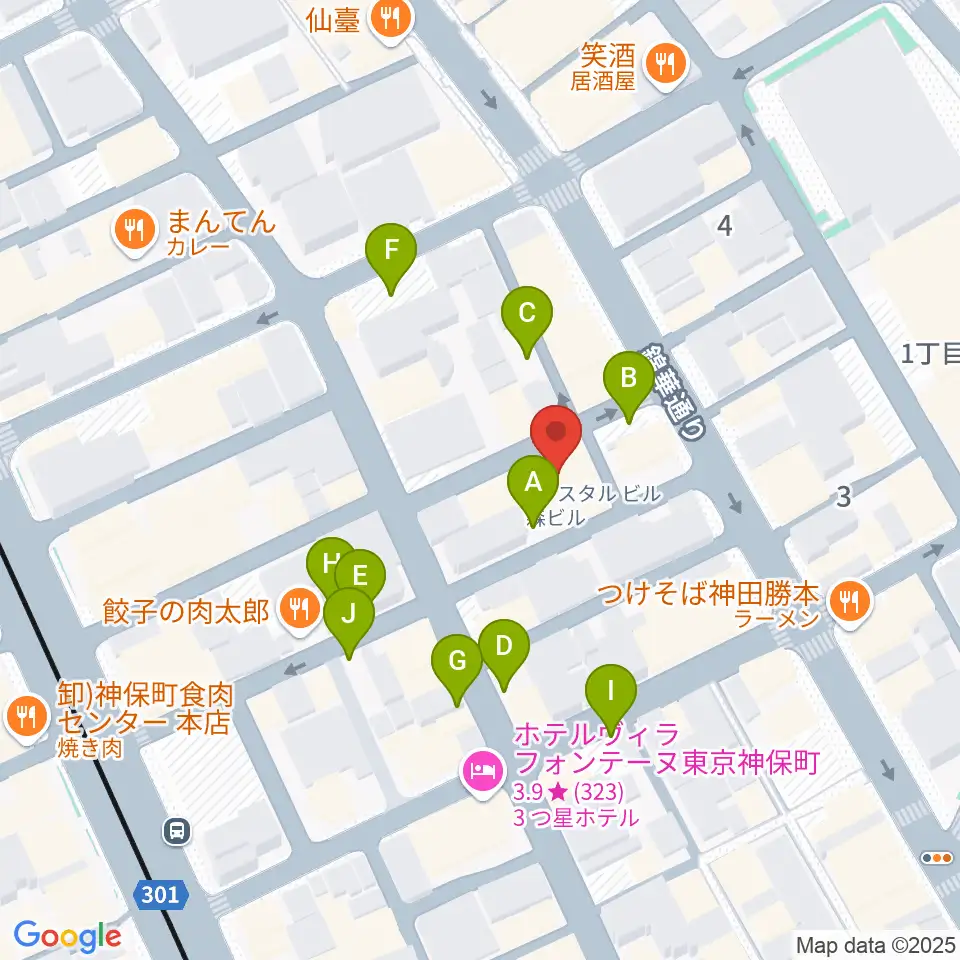 ラバーガード・レコード周辺の駐車場・コインパーキング一覧地図