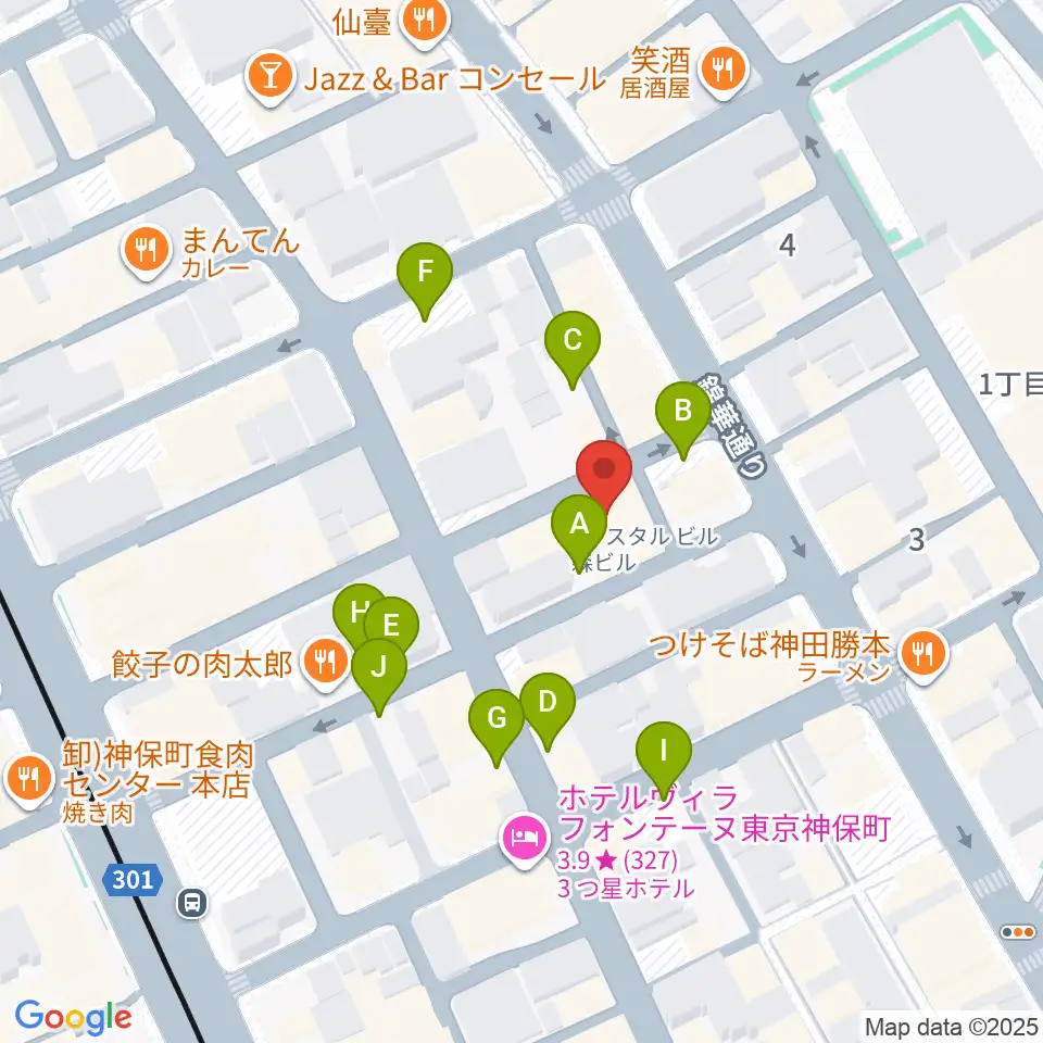 ラバーガード・レコード周辺の駐車場・コインパーキング一覧地図