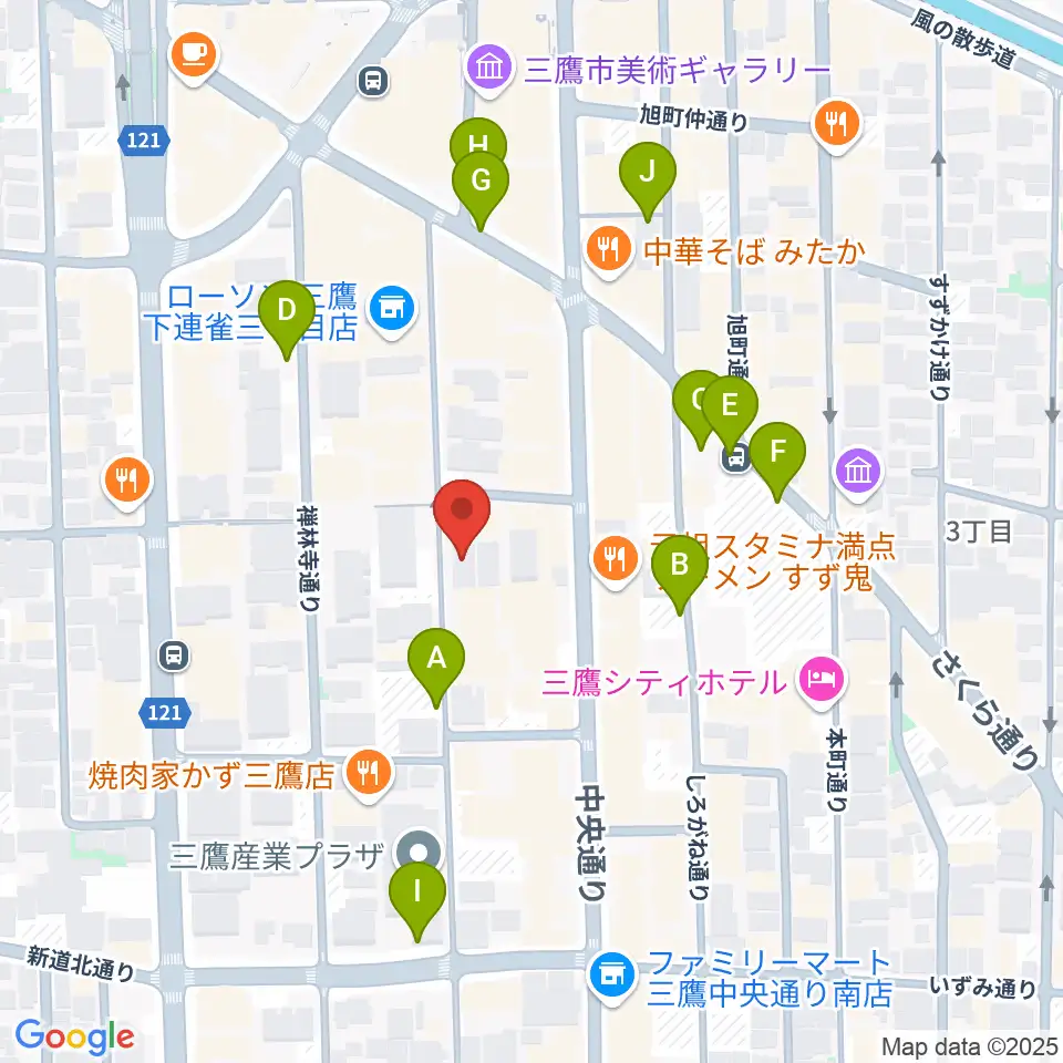 三鷹 パレード周辺の駐車場・コインパーキング一覧地図