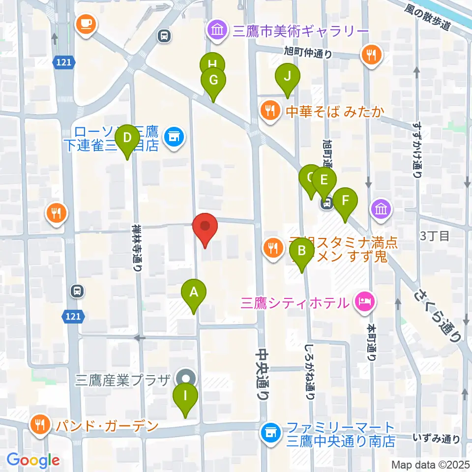 三鷹 パレード周辺の駐車場・コインパーキング一覧地図