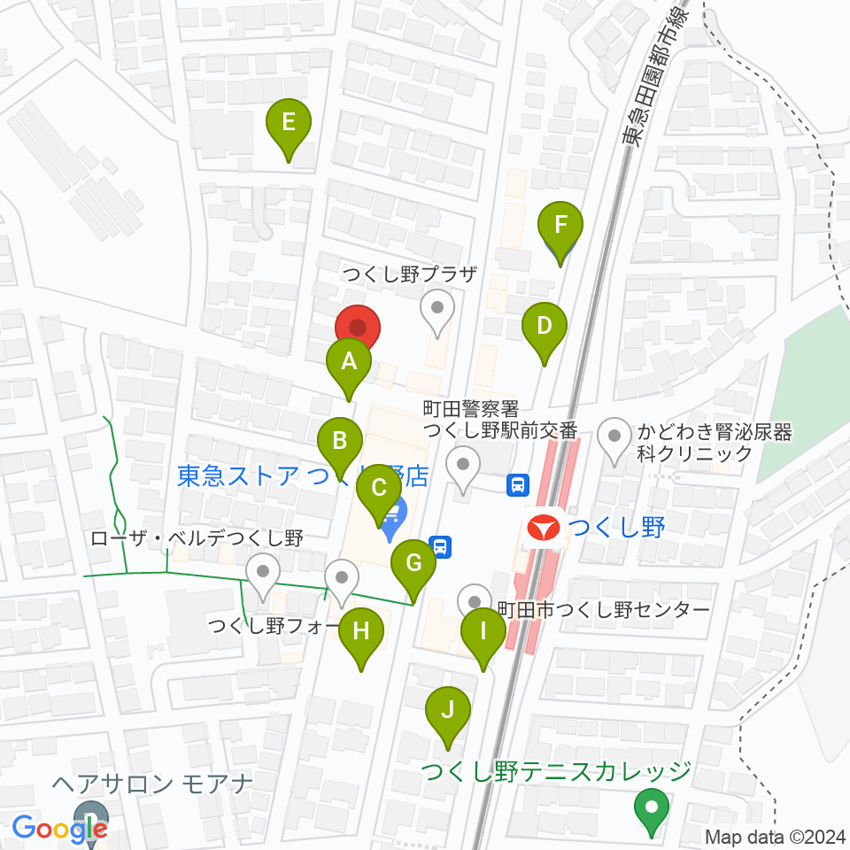 つくし野GOOD NEWS周辺の駐車場・コインパーキング一覧地図