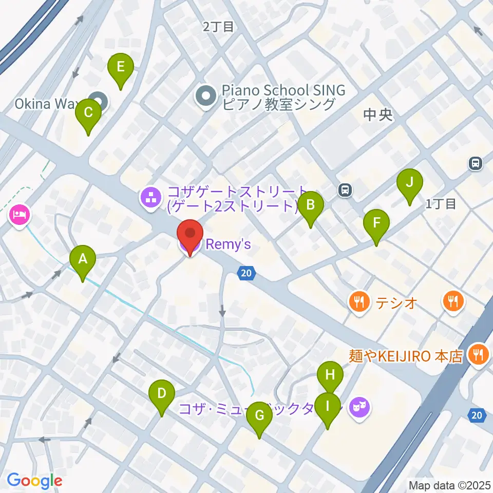 Remy's周辺の駐車場・コインパーキング一覧地図